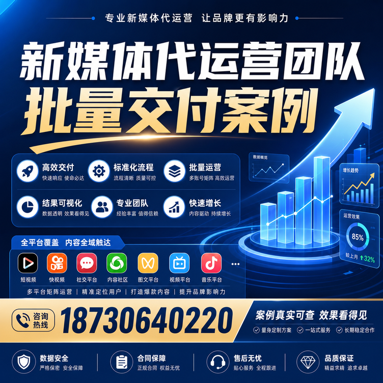 佳木斯代运营公司多客户账号批量高效交付案例